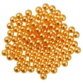 thumbnail image 4 of 150 Pcs Pearls Loose Beads ABS Imitation Pearl Beads for Craft NO Hole Beads 5mm for Table Scatter Wedding Birthday Party Home Decor Bracelets, Necklaces Jewelry Making Gold, 4 of 6