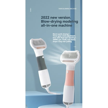 Pet Grooming Brush And Hair Dryer 3 In 1 Electric Comb For Dogs And Cats Gentle Shedding Tool Portable Pet Hair Remover