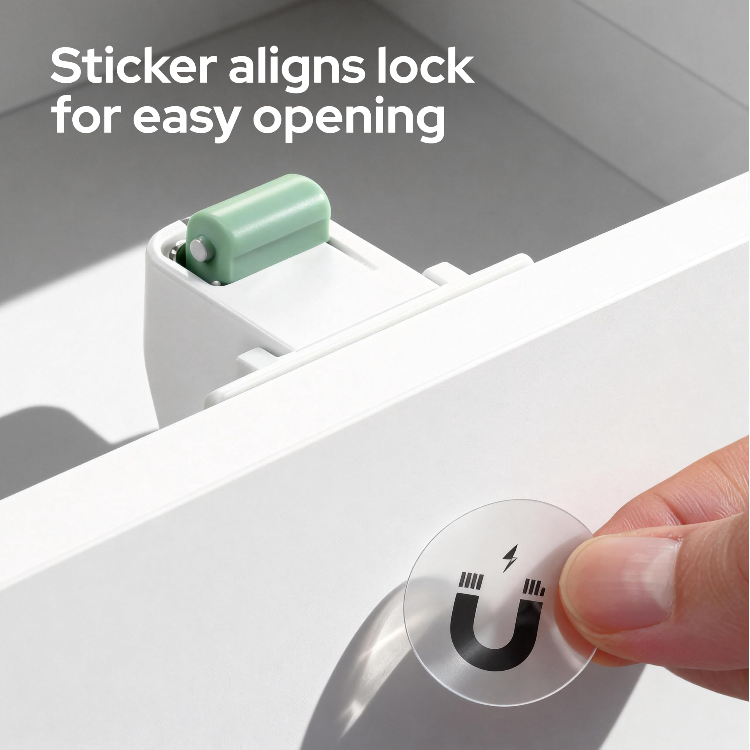Lalalark 24 Pack Magnetic Cabinet Locks with 4 Keys, Adhesive Child Proof Latches for Baby Safety, Easy Installation No Tools Required for Cabinets, Drawers, and Doors