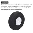 thumbnail image 4 of Uxcell RC Airplane Wheels 50mm/1.97" Dia RC Airplane Aircraft Sponge Wheels for RC Model Aircraft RC Helicopter 1PCS, 4 of 6
