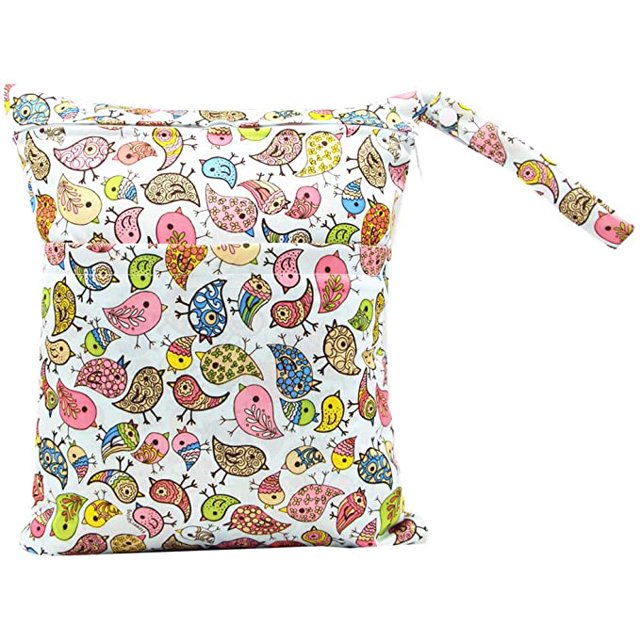 Bolsa seca húmeda reutilizable impermeable para bebé, bolsa de pañales, bolsa de traje húmedo reutilizable, bolsa organizadora de pañales grande colgante impermeable WD.WDQZL Hogar