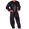 thumbnail image 2 of Frnrwgo Men Sweat 2 Piece Fitness Suit Long Sleeve Long Pants Solid Color Slim Fit Sauna Workout Set, 2 of 5