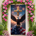 thumbnail image 6 of Decorative Eagle Banner American Flag Cross Fireworks Design for Independence Day Celebration Church Decor, 6 of 7