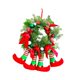 thumbnail image 4 of Corona de patas de de Navidad, corona artificial para puerta de entrada, telón de fondo exterior para boda, corona de invierno para pared de casa, 4 of 8