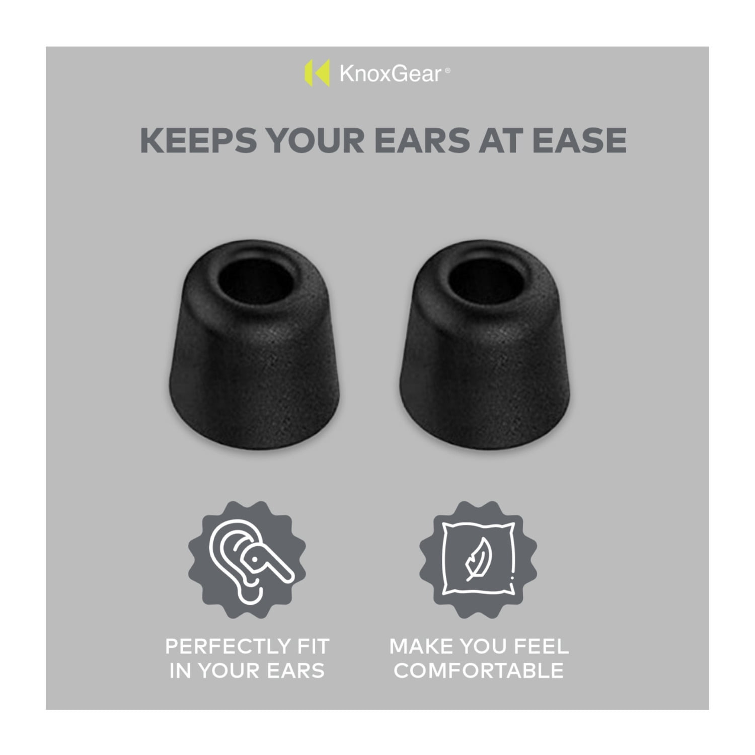 Sony Truly Wireless Noise-Canceling Earbuds (Black) Bundle with Foam & Silicone Ear Tips (6-Pack) (2 Items)