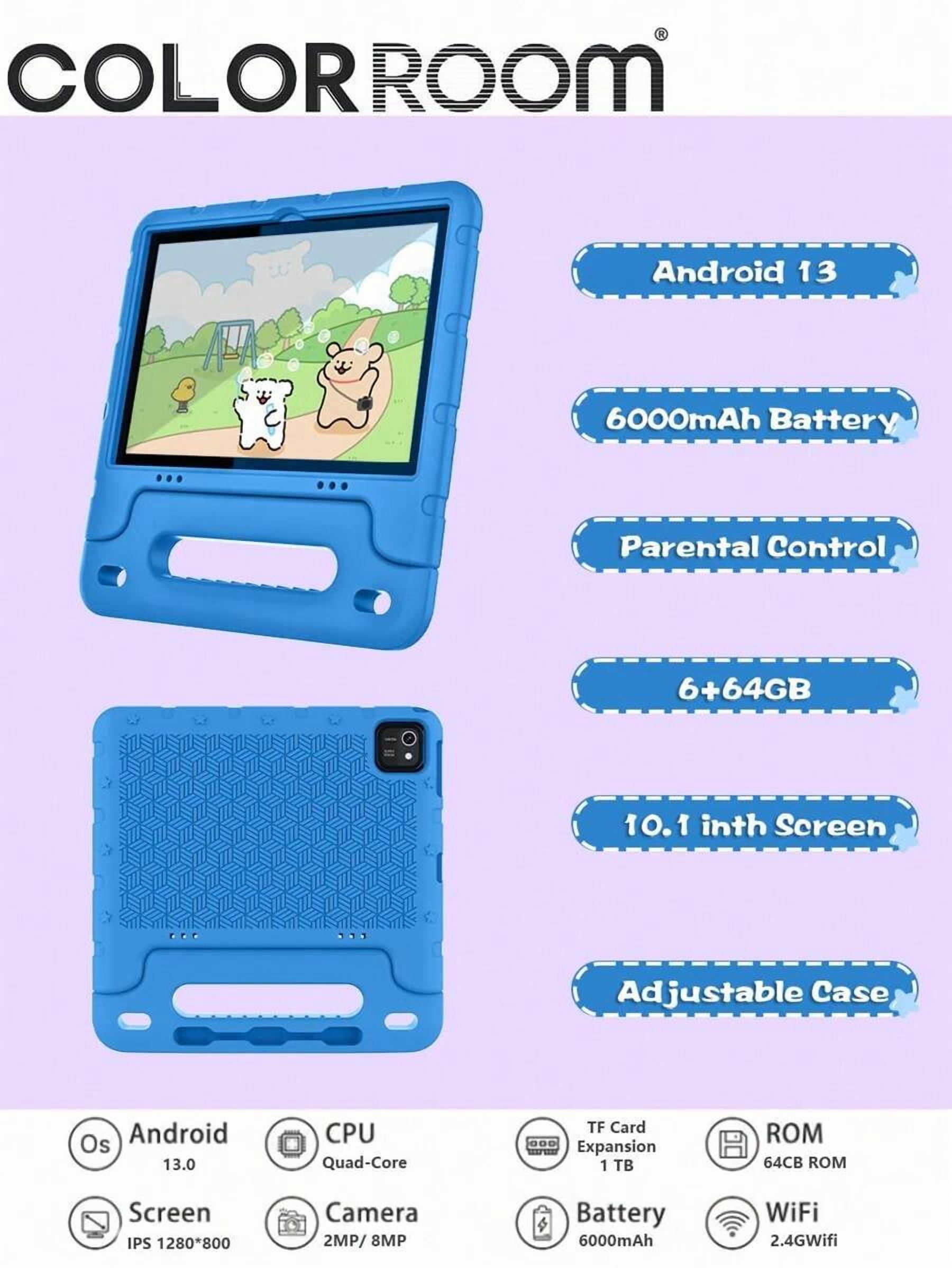 Plimpton Kids Tablet 10.1 inch Android 14 Kids Tablet with 12GB