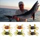 thumbnail image 2 of 12 Uds. Señuelo de Cangrejo Cranka, Cebo de Cangrejo, Señuelo Suave de Cangrejo Simulado 3D con Dobles Afilados para Accesorios de Pesca, Herramientas, 2 of 5