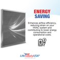 thumbnail image 5 of LifeSupplyUSA (20x22x1) Aluminum Electrostatic Air Filter Replacement Washable Air Purifier A/C Filter for Central HVAC, MERV 8, Energy Saving, Easy to Clean, Long-Lasting (3-Pack), 5 of 5