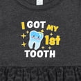 thumbnail image 4 of Inktastic I Got My 1st Tooth with Cute Tooth Baby Girls Baby Dress, 4 of 5
