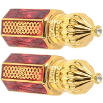 WEUVEB Perfume Bottle Dispenser Glass Red 2Pack 2.6x0.8in Prevent Leaking