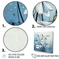 thumbnail image 3 of Designart "Minimalistic Bloom Of Blue And White Snowdrops I" Snowdrops Wall Art Prints, 3 of 7