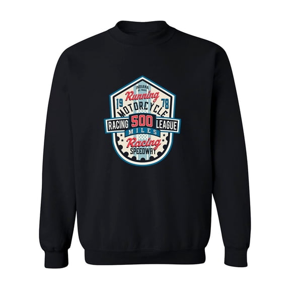 Running Motorcycle Racing Speed Sweatshirt Men -Image by Shutterstock, Male 5X-Large