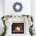 thumbnail image 4 of Corona de flores artificiales, corona de lavanda, primavera verde Artificial, guirnalda para puerta delantera, decoración de pared de ventana, 45cm, 4 of 5