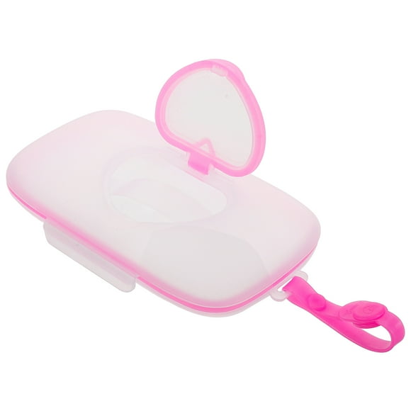 Caja de dispensador de manualidades para bebés portátiles Lindo soporte para la limpieza de la forma del corazón para la limpieza recargable y liviano para la bolsa de pañales para el automóvil