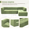 thumbnail image 3 of Harper & Bright Designs Convertible Modular Sectional Sofa L Shaped Reversible Couch Chenille Combination Sofa for Living Room, Green (No Metal Frame, Foam + Pocket spring Fill), 3 of 17