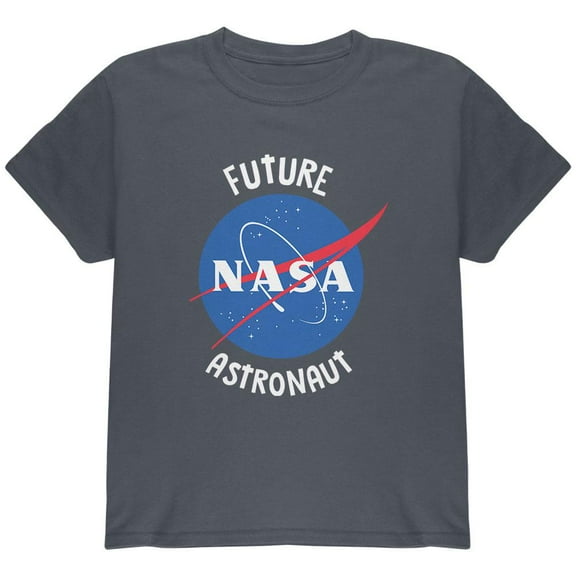 Future NASA Space Astronaut Charcoal Youth T-Shirt - Youth Small