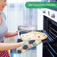 thumbnail image 2 of Yayeee Pot Holders Kitchen Heat Resistant with Pocket 7"x9.8" Cotton Oven Cooking Hot Pads, Pink Cubes, 2 of 7