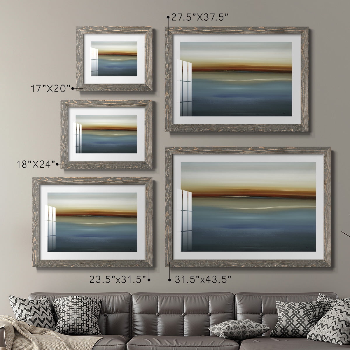 Beside the Blue II-Premium Framed Print - Ready to Hang