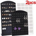 thumbnail image 2 of Transparent Plastic Display Panel Bracket Earrings Display Rack Showcase Holder Simple Fashion Storage Tool Jewelry Stand Card square 1pcs, 2 of 6