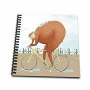 3dRose Funny man on a bike art designer original fun - Mini Notepad, 4 by 4-inch