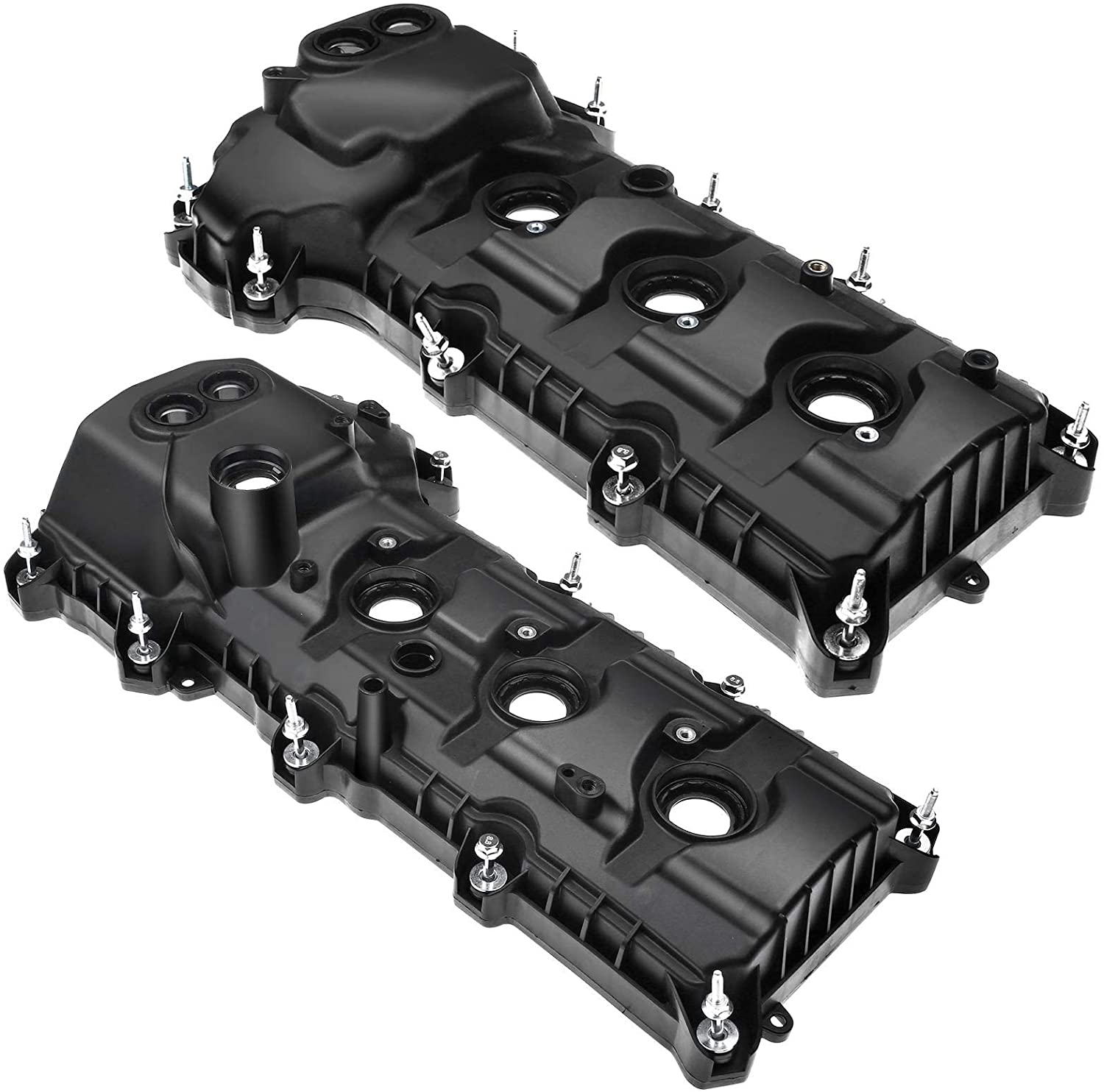A-Premium Engine Valve Covers Compatible with Ford F-150 11-17 Explorer  11-19 Mustang 11-17 Flex 2013-2019 3.5L 3.7L Left and Right 2-PC Set 