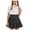Black, variant on ANINEO Girls Polka Dot Mini Stretch Waist Full Round Skater Skirts for Party or Sport 3-12 Years