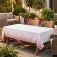 thumbnail image 6 of Plastic Table Cloth Disposable 12 Pack, 54 x 108 Inch, White, Pink Dot, for Party Picnic Wedding, 6 of 6