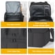 thumbnail image 4 of Bolsa de Almuerzo Térmica de 12.5 QT con Doble Compartimento y Diseño Acogedor, Ideal para Trabajo, Escuela o Picnic, Negro, 4 of 8