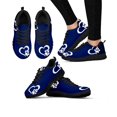 thumbnail image 1 of Chaussures Plates Dégradées Rouges pour Femmes Imprimé Patte Cœur Chaussures de Course Jogging Printemps/automne Espadrilles Décontractées, 1 of 5