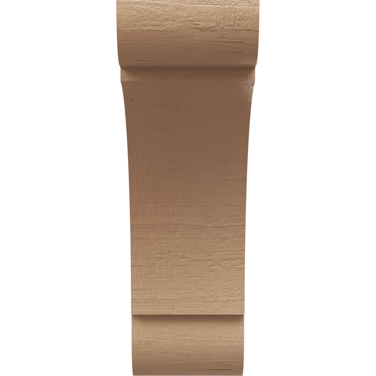 9"W x 18"D x 27"H Classic Olympic Rough Cedar Woodgrain TimberThane Corbel, Primed Tan