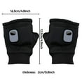 thumbnail image 2 of GJX Rechargeable Heating Gloves,Usb Powered Hand Warmer,Fingerless Thermal Gloves,Outdoor Winter Gear,Electric Heated Accessories Hand Warmer Gloves, 2 of 7