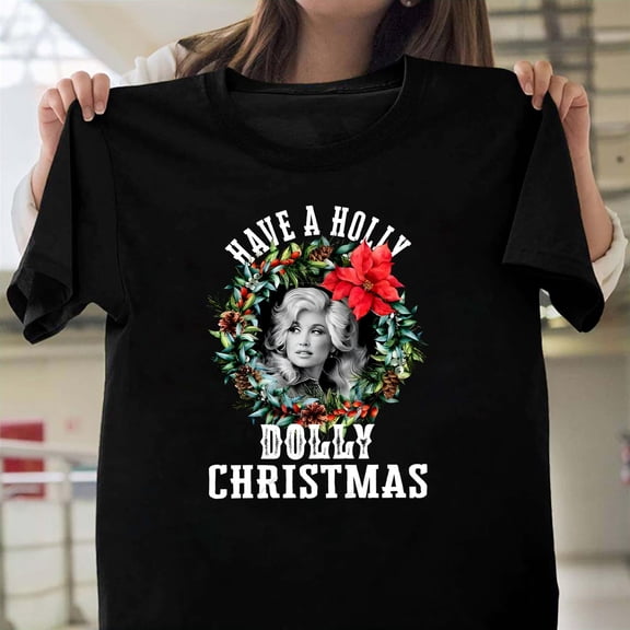 Funny Holly Dolly Christmas Vintage Party, Retro Holiday Graphic Gift G0035, for Men and Women, up to Size 5XL