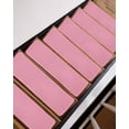 thumbnail image 3 of Pink Stair Treads for Wooden Steps Indoor Runner Rug Carpet, Pure Pink 15 Pieces Peel and Stick Staircase Step Treads Covers Washable Throw Door Mats, 30"x8", 3 of 5
