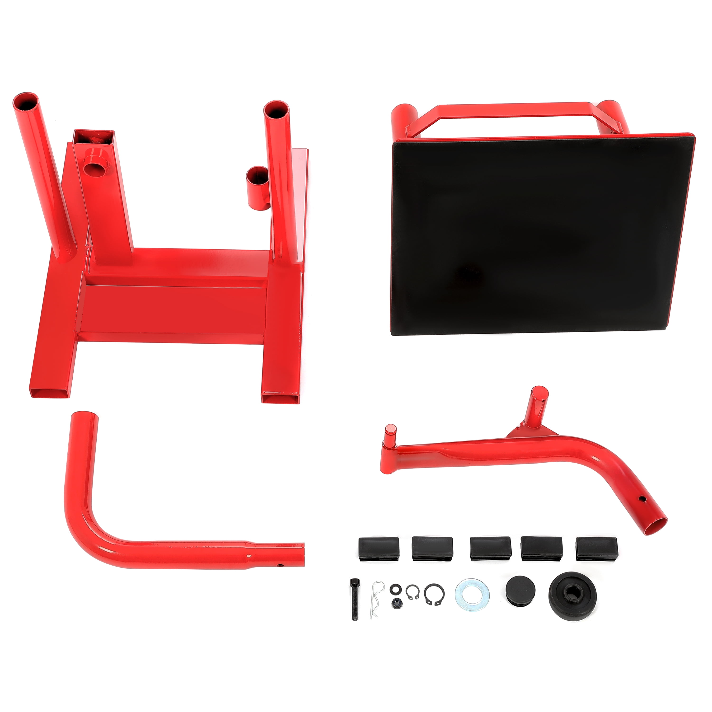 KOJEM Motorcycle Lift Jack Stands and Dirt Bike Lifts Stand Lift 11.8"-15.7" Adjustable Height 330 LBS Load Capacity Black Heavy Duty Steel