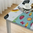 thumbnail image 4 of BANET Rectangle Vinyl Flannel Backed Tablecloth, What’s Cookin, Indoor Outdoor Vinyl Waterproof Table Cloth, Flamingos and Sloths white, 4 of 7