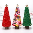thumbnail image 2 of KYAIGUO Christmas Decoration Wool Felt Christmas Tree Ornaments with Bells Christmas Tree Style for Winter Holiday Season Decoration, 2 of 7