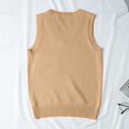 thumbnail image 4 of MESSUEN Sweater Vest Women Pull Over Sweaters Womens Cozy Sweaters for Women Summer Tops Women's Sweater Womens Summer Top Womens Blouses Dressy Khaki 2XL, 4 of 4