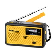 Kaito KA336 Emergency AM FM NOAA Weather Alert Radio with Solar and Crank