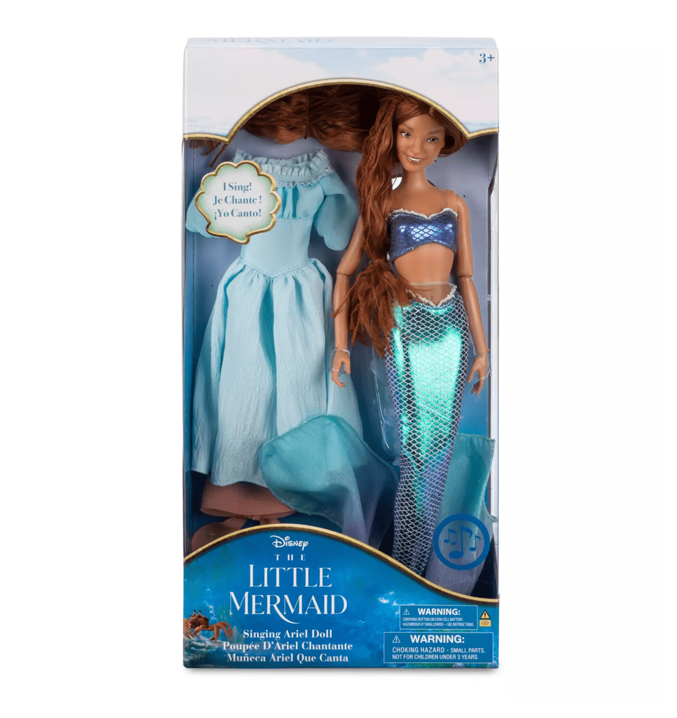 Disney The Mermaid Live Action Film Ariel Singing Doll 11inc New Box - Walmart.com