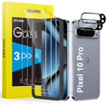 thumbnail image 1 of xixishop Pack of 3 + 2 Screen Protectors for Google Pixel 10 Pro Tempered Glass with Camera Protection and Mounting Frame, 9H Hardness Screen Protector, 1 of 1