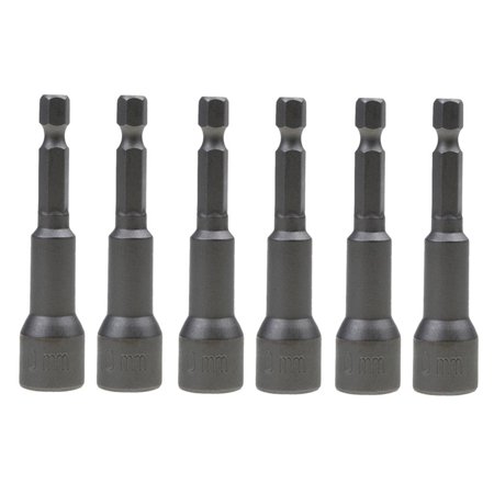 

6pcs 10mm Socket Nut Driver Drill Bit Adapter 1/4 Power Tool