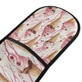 thumbnail image 4 of Yayeee Double Oven Mitt Kitchen Heat Resistant Baking 35" x7" Quilted Glove, Pink Ice Cream Pattern, 4 of 6