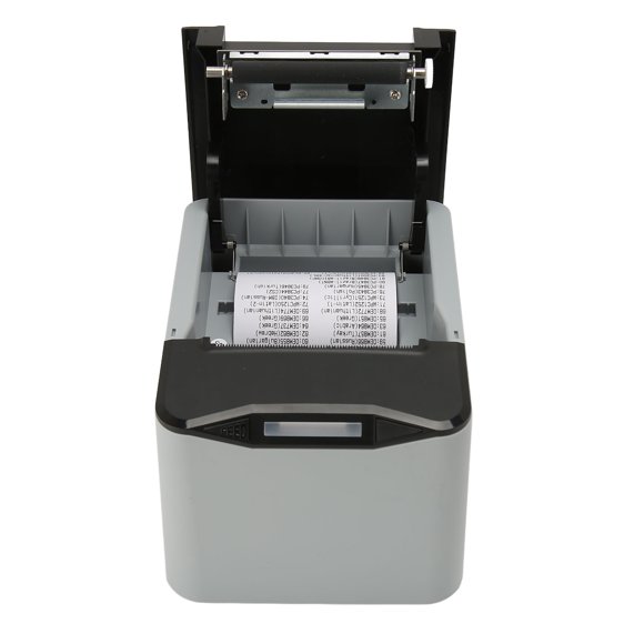 Receipt Printer, Automatic Acquisition IP 100-240V Automatic Cutting POS Printer 80mm Multilingual Support for Restaurant System US Plug