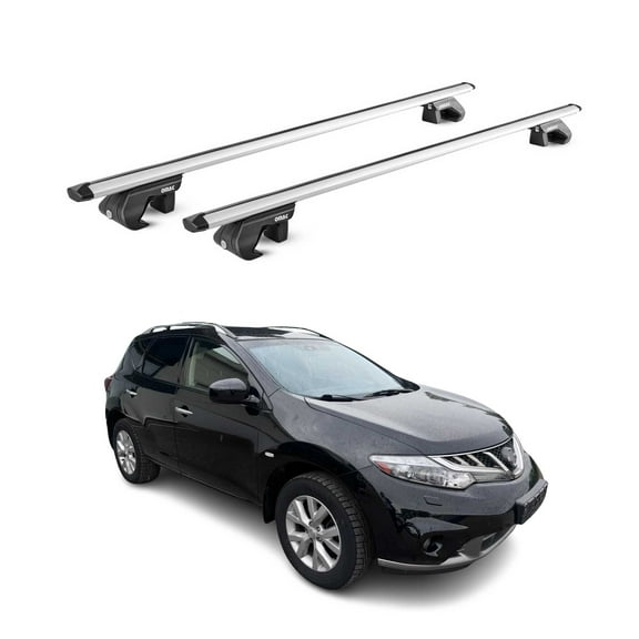 OMAC Roof Rack Cross Bars Fits Nissan Murano 2009-2014 Silver Luggage Carrier 2 Pcs
