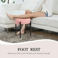 thumbnail image 5 of PROHIKER Vanity Stool Chair Faux Teddy Dog Fur, Soft Ottoman Footrest Stool for Vanity, Makeup Chair Side Table with Metal Legs, Modern Ottoman Footstool for Bedroom, Living Room, Pink, 5 of 8