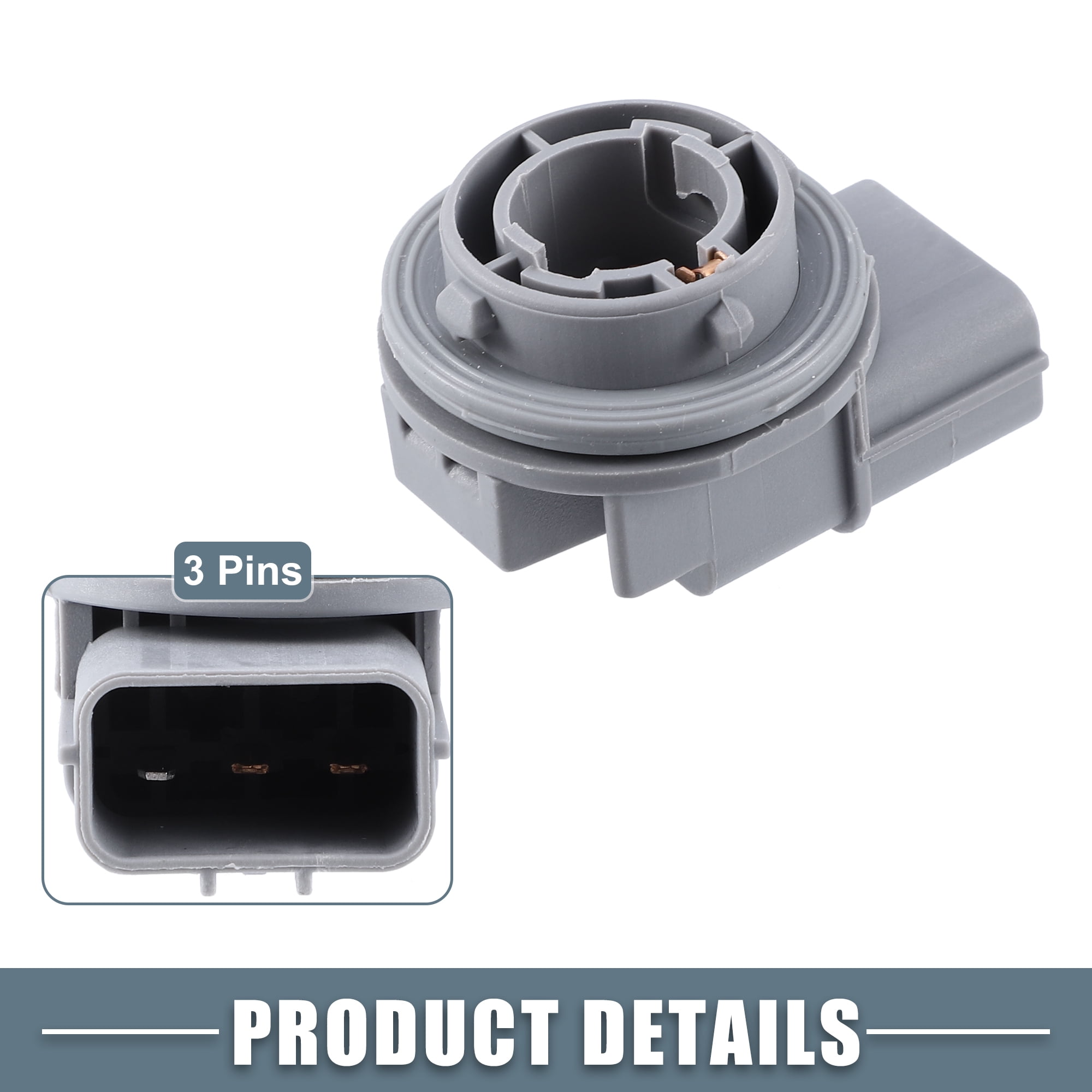 Unique Bargains Headlight Bulb Holder 921603C000 for Hyundai Accent 2006-2011 Gray