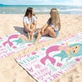 thumbnail image 3 of Personalized Beach Towels for Kids - Custom Beach Towels with Name- Ultra Absorbent Super Soft Swimming Towels for Kids, Customized Bath/Pool/Beach Towel for Girls (Mermaid), 3 of 9