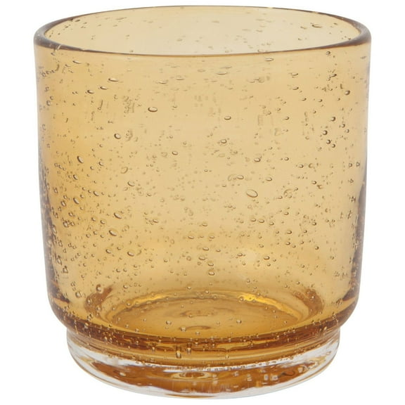 Danica Heirloom 12oz Short Bubbled Tumbler | Amber
