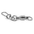 thumbnail image 4 of 30 Pieces Ball Bearing Swivel High Strength Stainless Steel Fishing Snap Swivels, 4 of 5