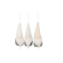 DefiDgd Christmas Gnome Faceless Plush Doll Ornament,Christmas Gnome Figurine Ornament for Home Holiday Party Gifts,Hotel,Mall,Window Decoration(White)